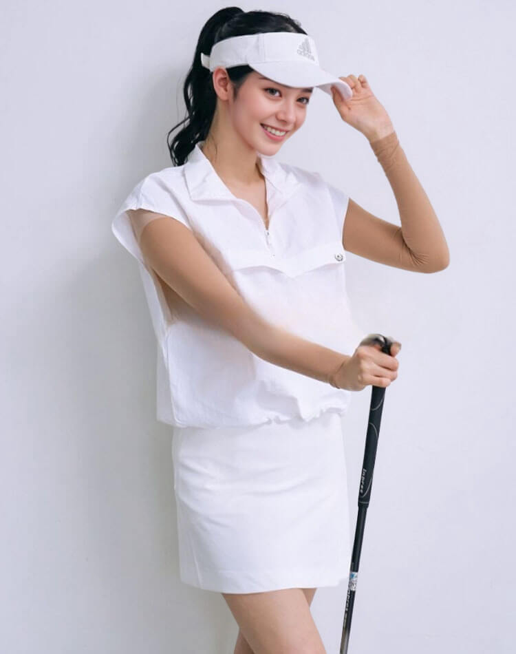 ゴルフ用 UVカット ストッキング素材 ボレロ アームカバー