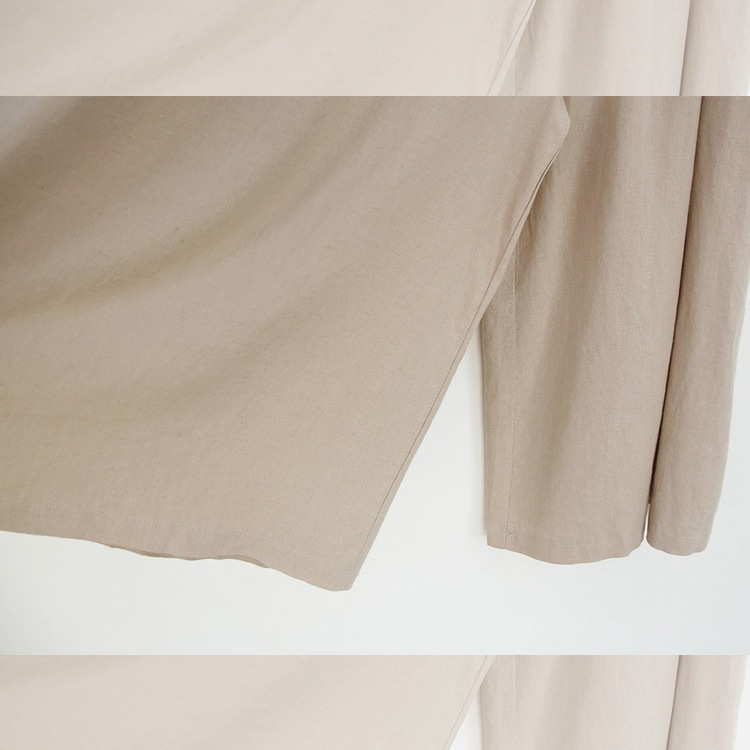 リネン 九分丈 スカーチョ