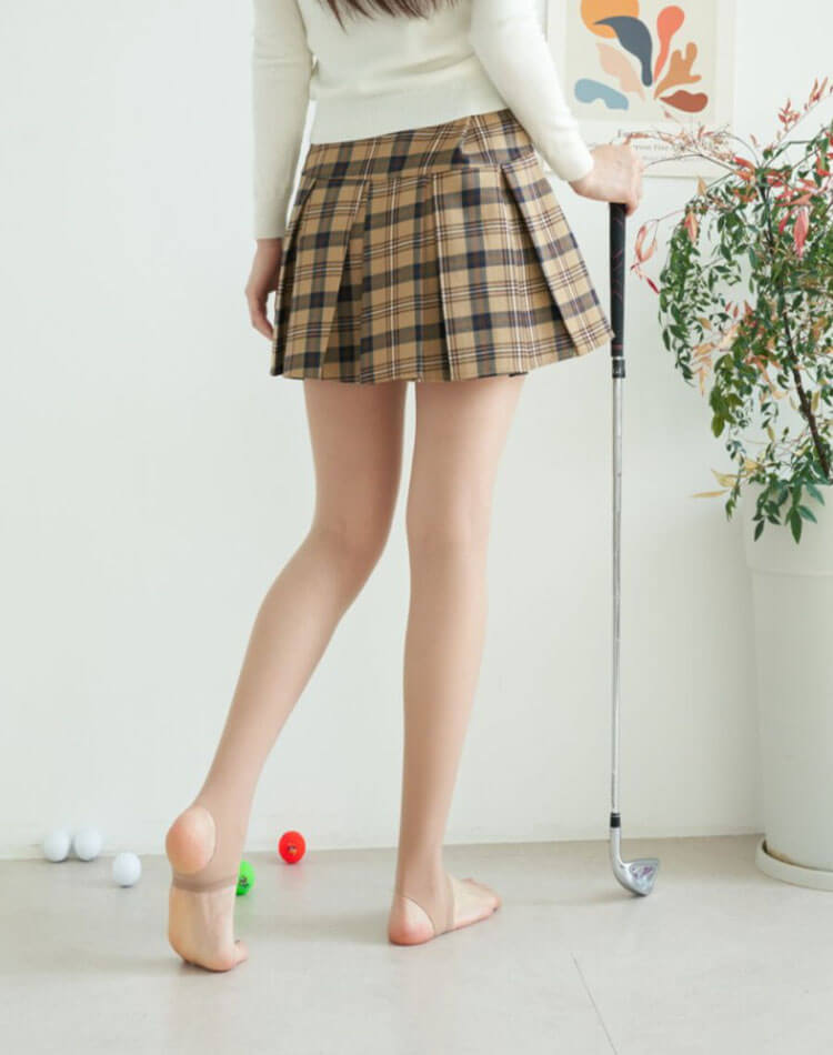 ゴルフ用 UVカット 立体 着圧 ストッキング トレンカ レギンス