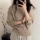 シンプルカジュアル ゆったり タートルネック ニットトップス