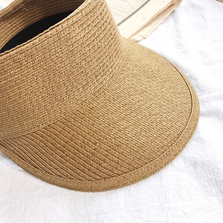 おおきめつばがかわいい ストロー編み サンバイザー