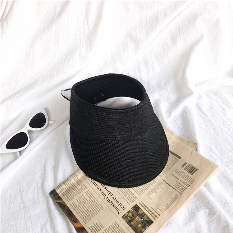 おおきめつばがかわいい ストロー編み サンバイザー