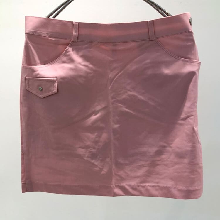 韓国ゴルフウェア ショート丈  パックプリーツ ミニスカート