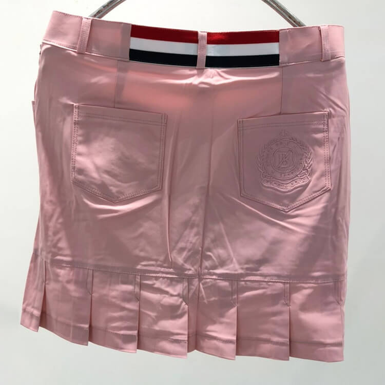 韓国ゴルフウェア ショート丈  パックプリーツ ミニスカート