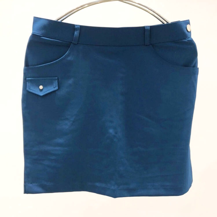 韓国ゴルフウェア ショート丈  パックプリーツ ミニスカート