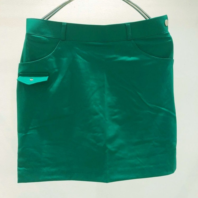 韓国ゴルフウェア ショート丈  パックプリーツ ミニスカート