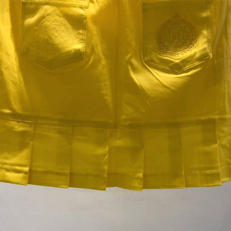 韓国ゴルフウェア ショート丈  パックプリーツ ミニスカート