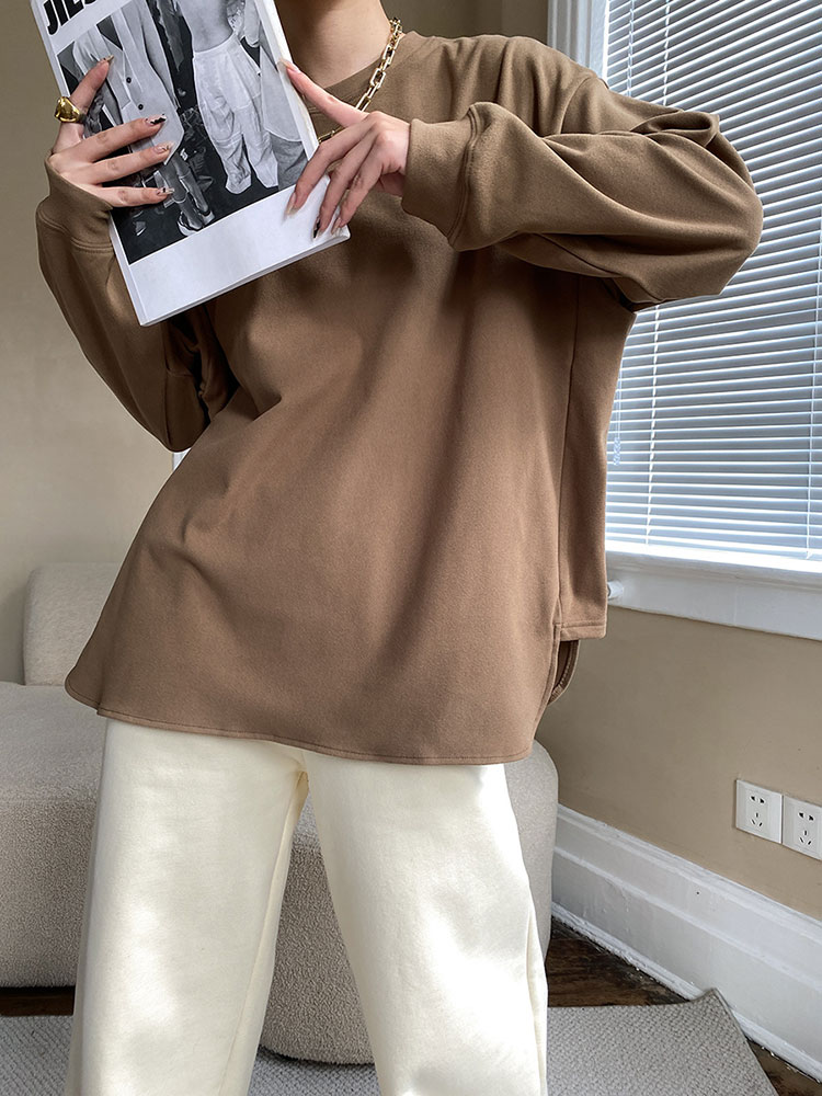 ふんわり快適 ゆったり 長袖 Tシャツ