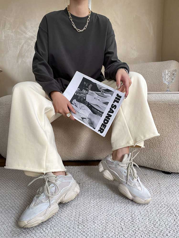 ふんわり快適 ゆったり 長袖 Tシャツ