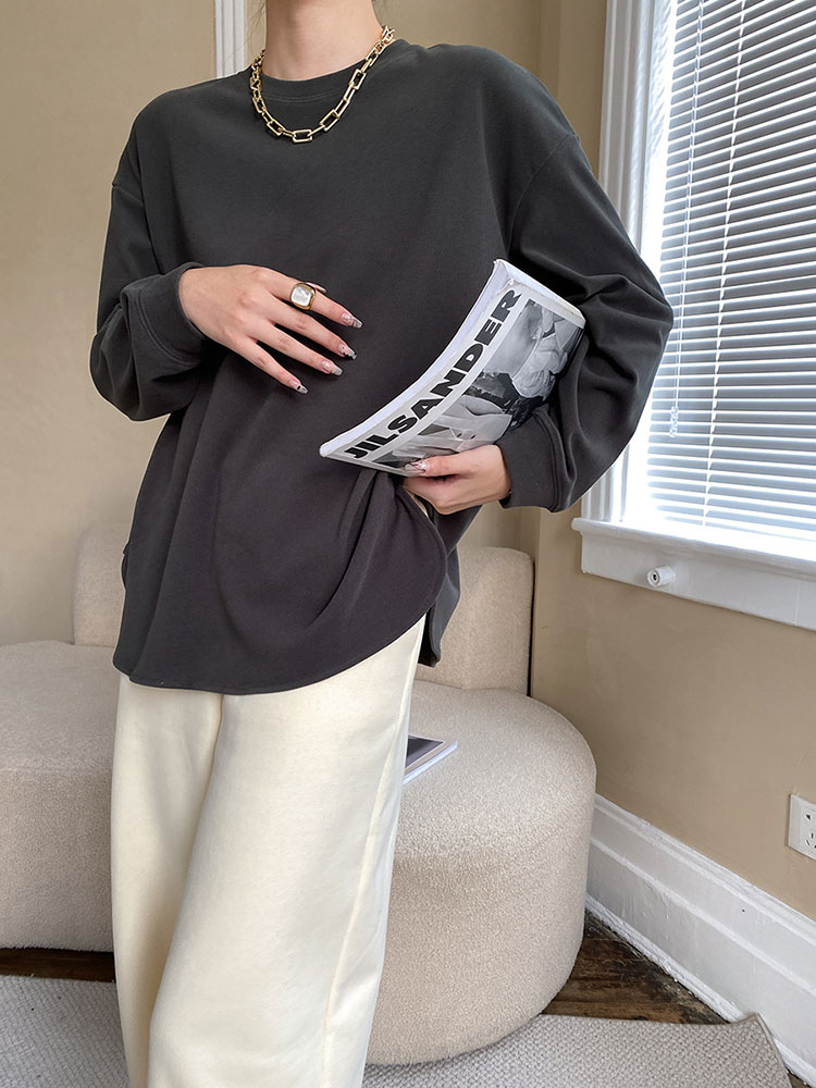 ふんわり快適 ゆったり 長袖 Tシャツ