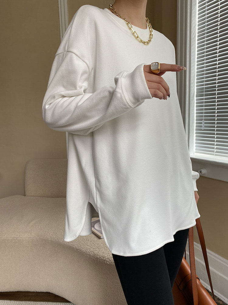 ふんわり快適 ゆったり 長袖 Tシャツ