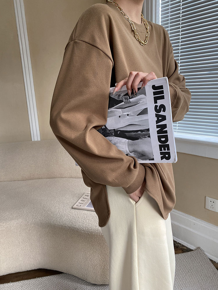 ふんわり快適 ゆったり 長袖 Tシャツ