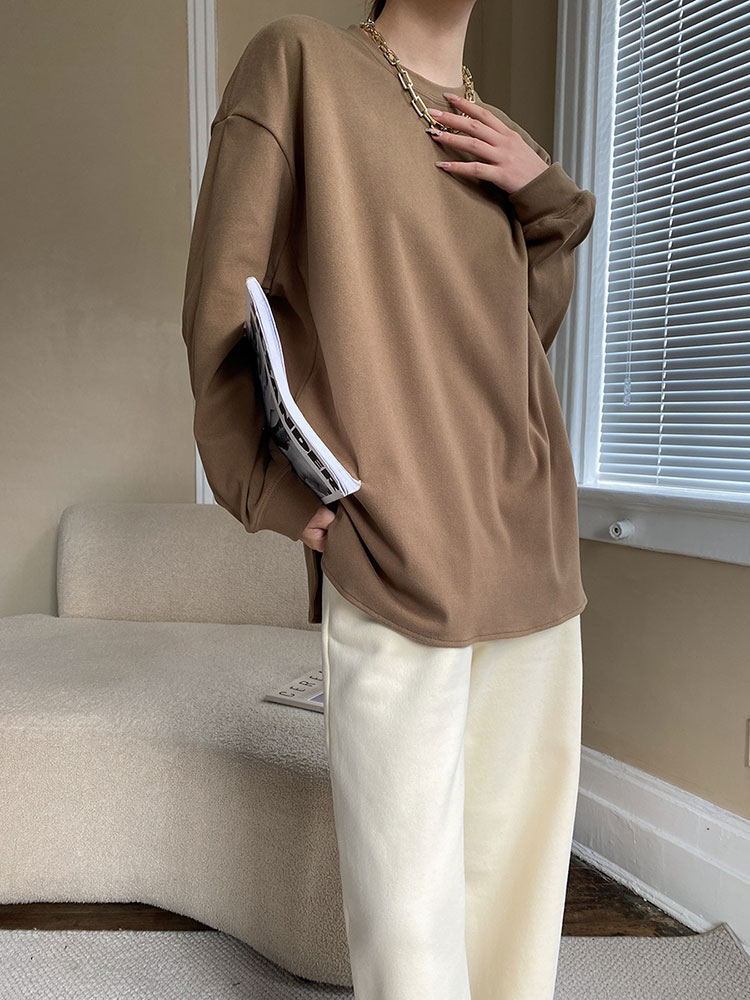 ふんわり快適 ゆったり 長袖 Tシャツ