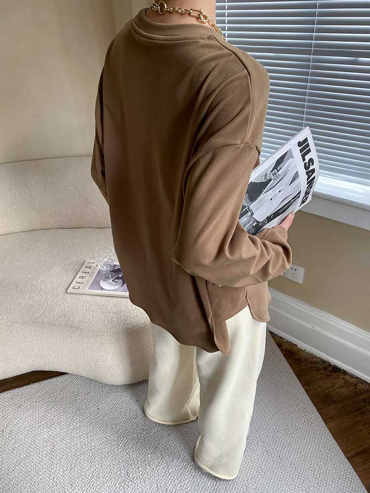 ふんわり快適 ゆったり 長袖 Tシャツ