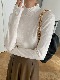 ゆったりシンプル ハイネック ニットトップス