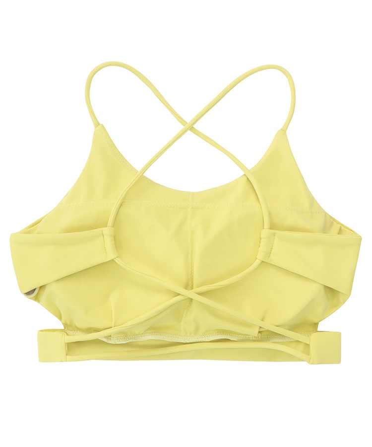 バッククロス ショート丈 カップ付き ブラトップ 

