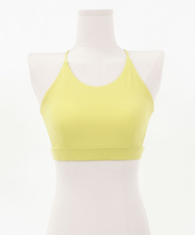 バッククロス ショート丈 カップ付き ブラトップ 

