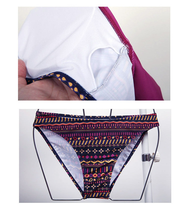 幅広フリルでバストアップ 体系カバーのビキニセット