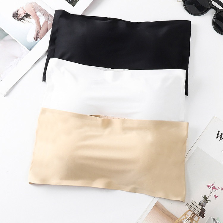 谷間が見えない シームレス ストラップレス ブラ