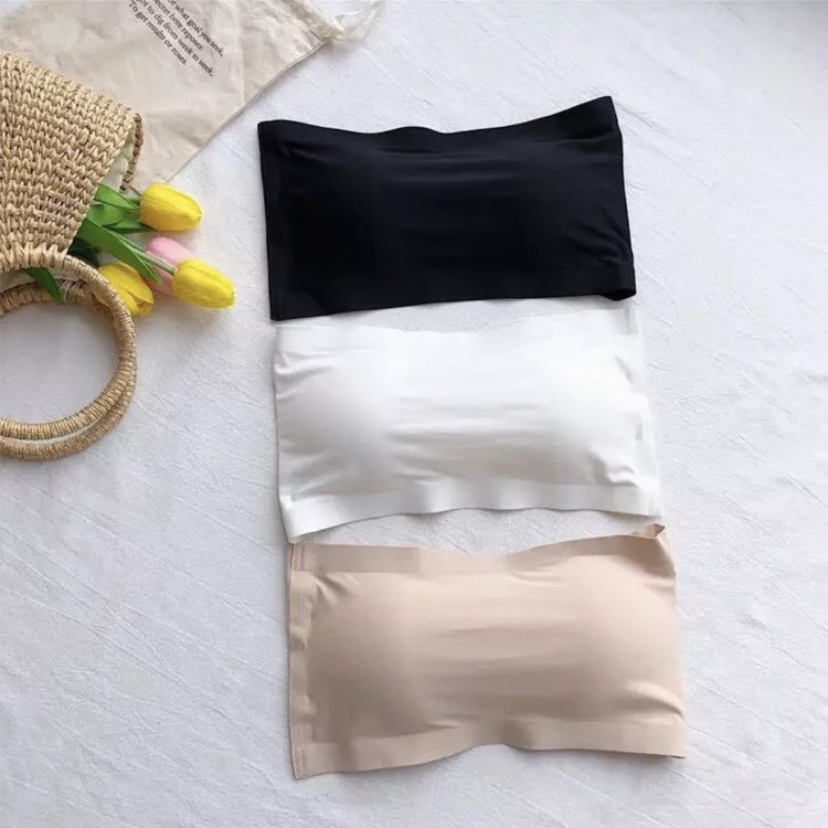 谷間が見えない シームレス ストラップレス ブラ