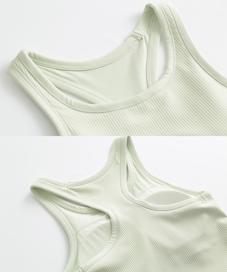 カップ付き レーサーバック スポーツ リブ タンクトップ | スポーツ