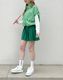 韓国 ゴルフウェア プリーツスカート レディース 春夏