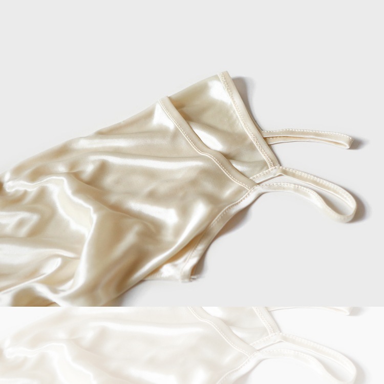 シンプル キャミソール ワンピース ペチコート