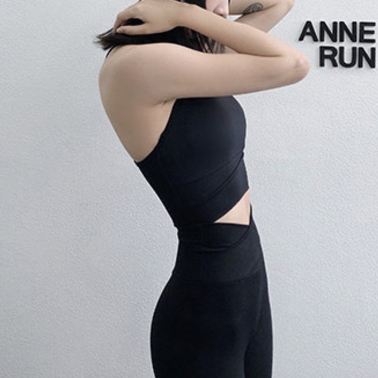 バイカラー Uネック スポブラ ヨガウェア