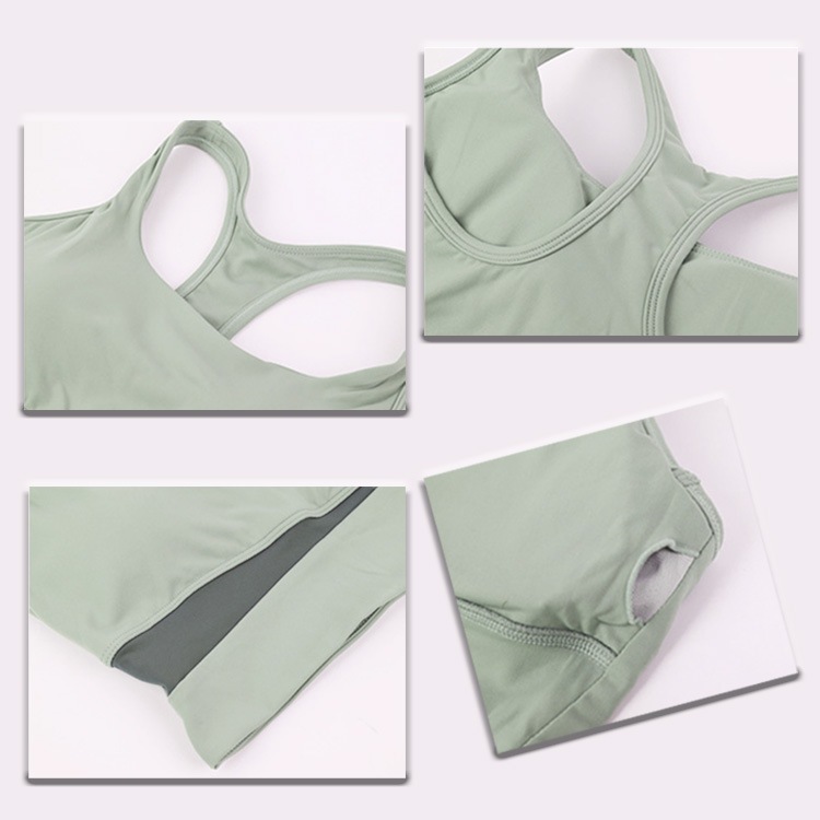 バイカラー Uネック スポブラ ヨガウェア