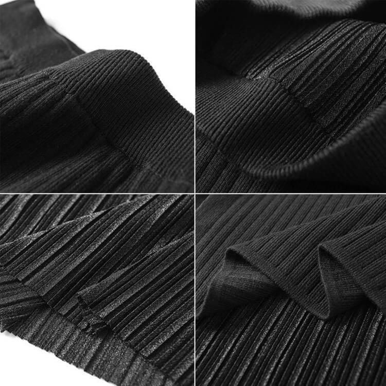 リバーシブル タイト スリット ニットスカート