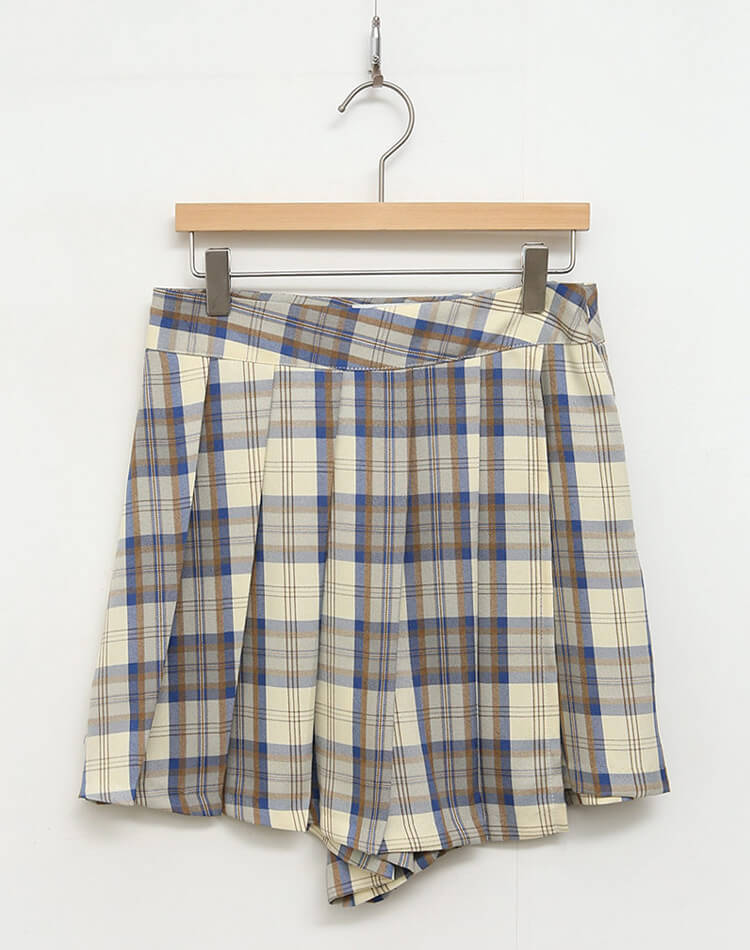 韓国 ゴルフウェア ラップ 巻きスカート風 キュロット ショートパンツ