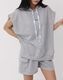 フード付き 半袖 スウェット フーディー ショートパンツ セットアップ