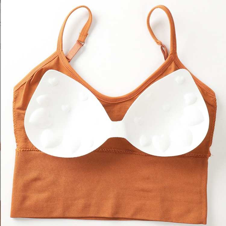 背中みせ ノンワイヤー パッド付 キャミソール