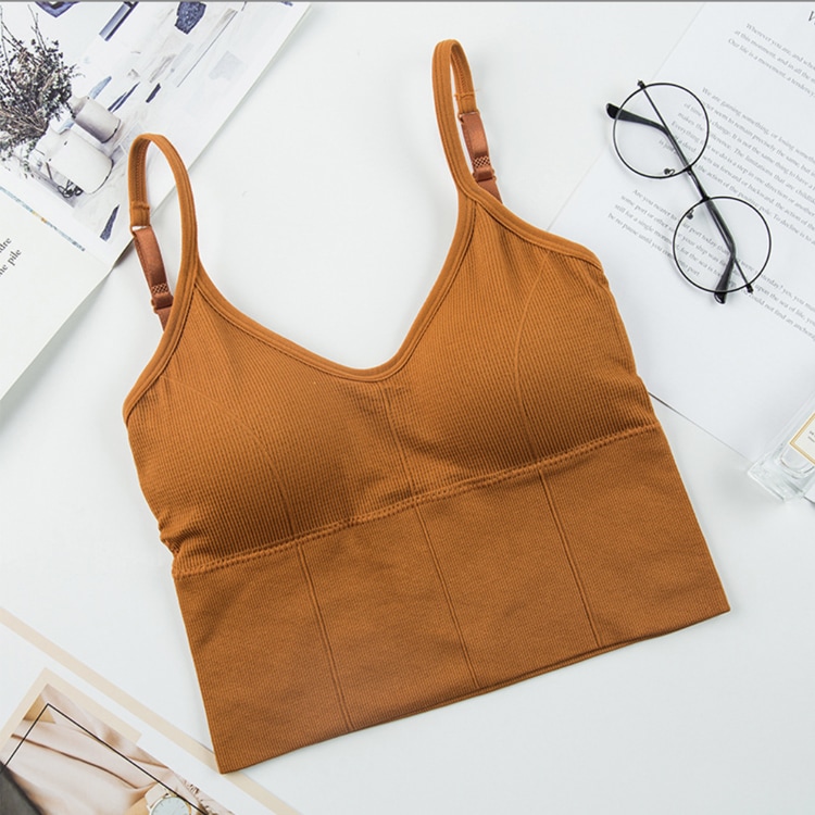 背中みせ ノンワイヤー パッド付 キャミソール