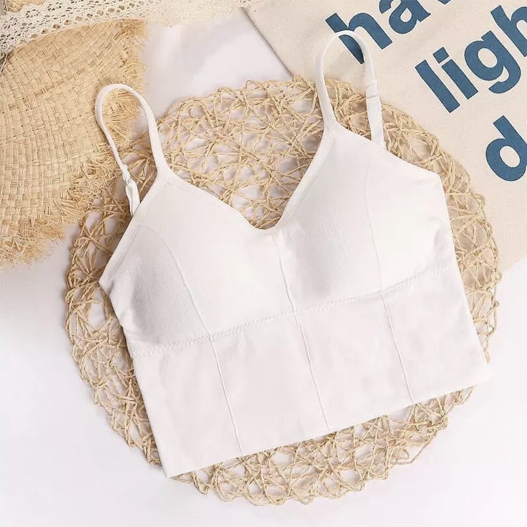 背中みせ ノンワイヤー パッド付 キャミソール