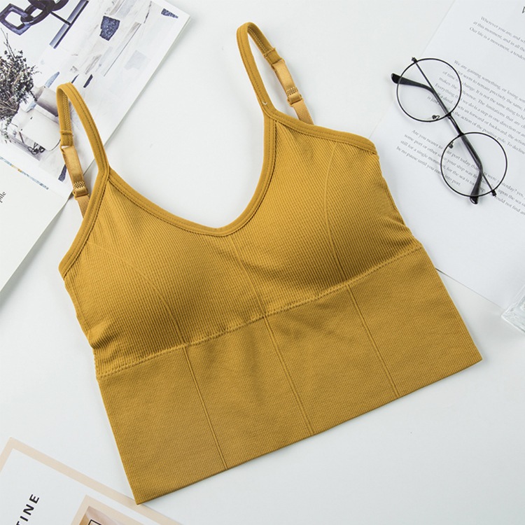 背中みせ ノンワイヤー パッド付 キャミソール