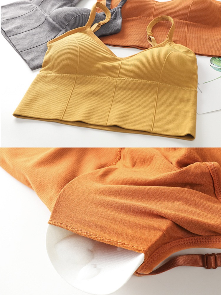 背中みせ ノンワイヤー パッド付 キャミソール