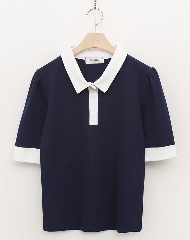 韓国 ゴルフウェア パフ袖 ポロシャツ レディース Tシャツ 夏