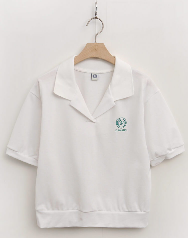 韓国 ゴルフウェア オープンカラー Tシャツ レディース 春夏