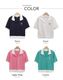 韓国 ゴルフウェア オープンカラー Tシャツ レディース 春夏