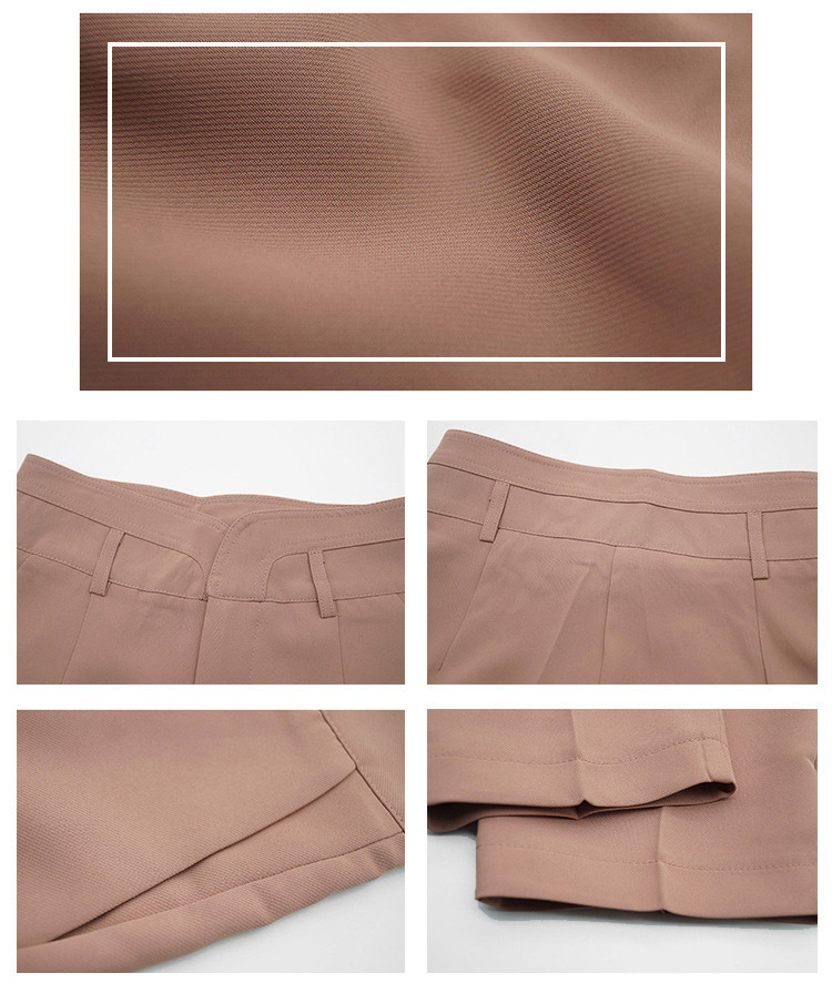 ベルト付き きれいめ 九分丈 テパードパンツ