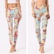 カラフルプリント ヨガ レギンス ヨガパンツ