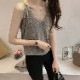 ラメ入り エレガント ニットキャミソール