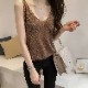 ラメ入り エレガント ニットキャミソール