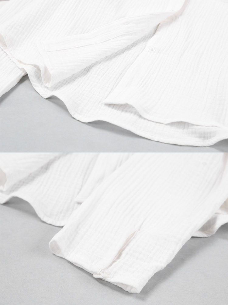 Vネック 長袖ブラウス ショートパンツ セットアップ