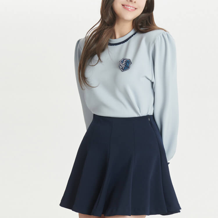 韓国ゴルフウェア パフスリーブ フェミニン トップス