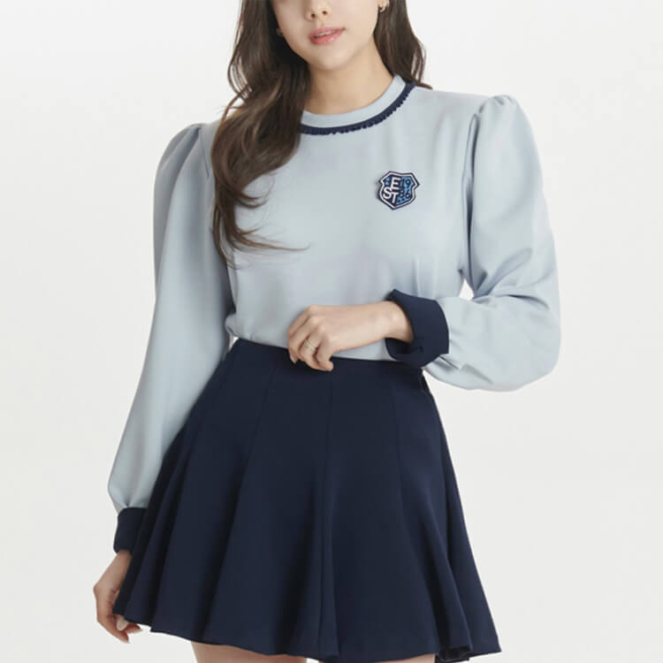 韓国ゴルフウェア パフスリーブ フェミニン トップス