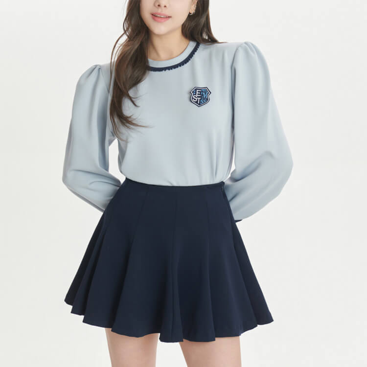 韓国ゴルフウェア パフスリーブ フェミニン トップス