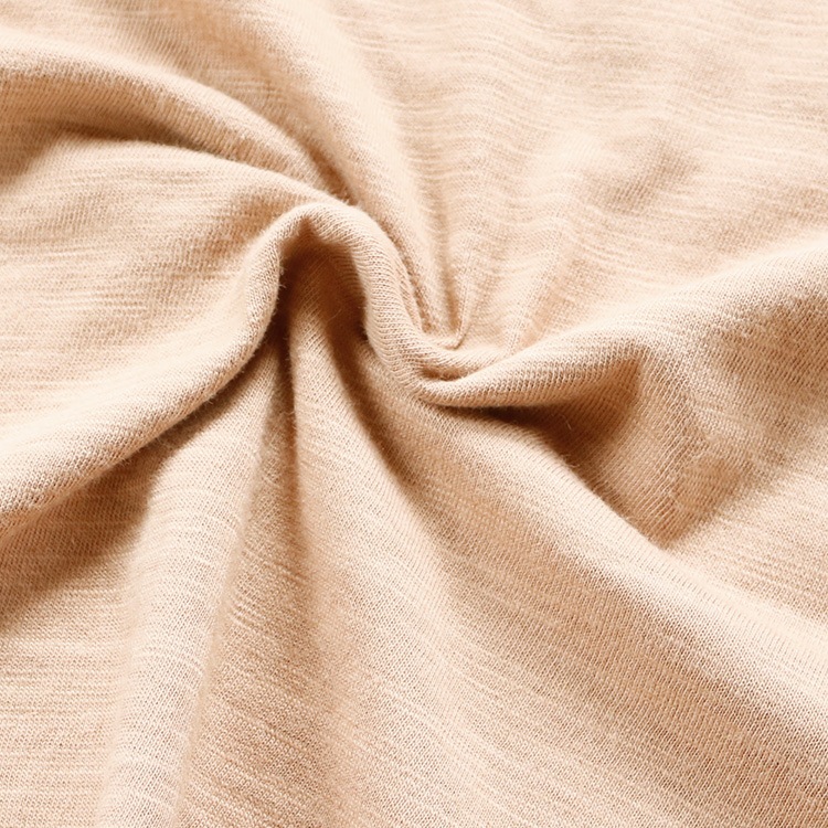 天竺コットン 無地 Vネック 半袖 Tシャツ