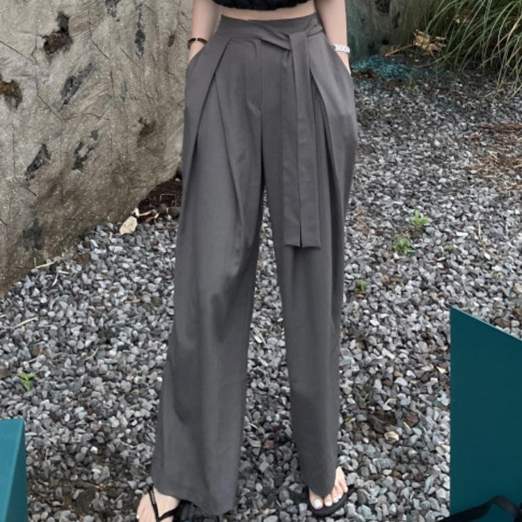 てろんと感 アンシンメトリー クロスタック リボン